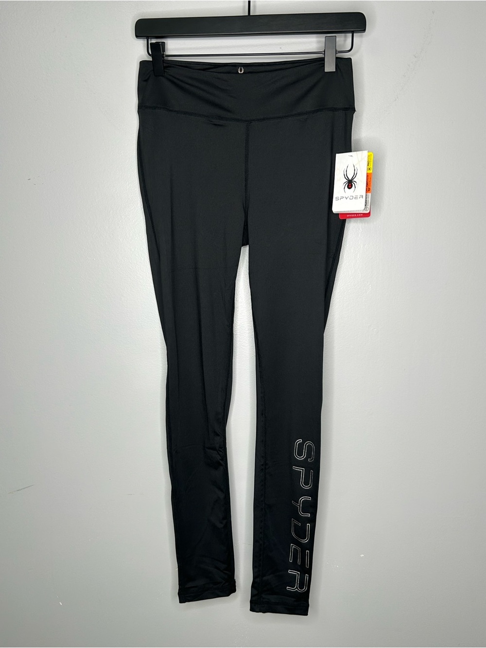 Spyder Women’s Black Performance High-Rise Leggings Size M NWT
